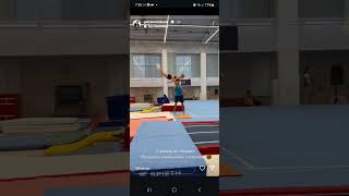 Angelina Melnikova floor training  gymnastics 20241121 Instagram [upl. by Notecnirp]