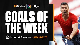 LaLiga Goals of the Week 37 Messi amp Suarez  LiveScore 360° Replay [upl. by Rudolph262]