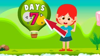 Learn English Days  İngilizce Günler  For Kids [upl. by Epps]