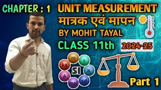 class 11th unit and measurement मात्रक और मापनpart 1st [upl. by Reidar706]