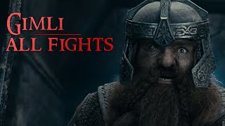 Gimli  All Fight Compilation HD  Lord Of The Rings HD [upl. by Inalan86]