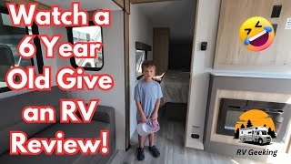 Hilarious RV Reviews by a 6YearOld RV Show Adventure in Round Rock Texas [upl. by Sum]