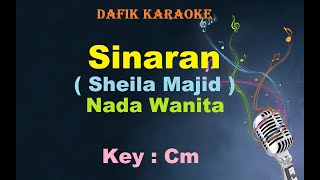 Sinaran Karaoke Sheila Majid Nada Wanita  Cewek Female Key Cm [upl. by Haduhey]