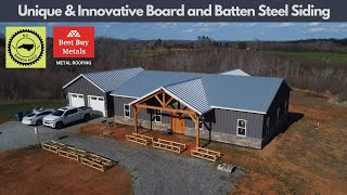 Steel Board amp Batten Clip System Siding Install [upl. by Zeculon]