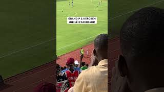 GRAND P amp KEROZEN AU MATCH DU JUBILÉ D’ADEBAYOR [upl. by Leanor]