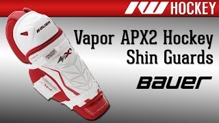 Bauer Vapor APX2 Hockey Shin Guard Review [upl. by Koorb]