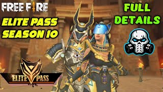 FREEFIRE ELITE PASS SEASON 10 REVIEW amp DETAILS  All Elite Missions [upl. by Eille]