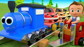 Colors for Children to Learn with Toy Cars Train Transport Toys 3D Kids Little Baby Educational [upl. by Sirrep548]