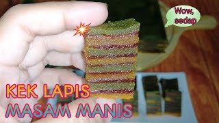 KEK LAPIS MASAM MANIS KUKUS KEK LAPIS SARAWAK [upl. by Wunder421]