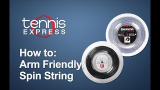 How To Arm Friendly Spin Strings Alternatives  Tennis Express [upl. by Nenerb]