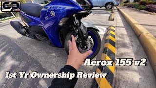 Yamaha Aerox 155 V2 Ownership Review [upl. by Woehick540]