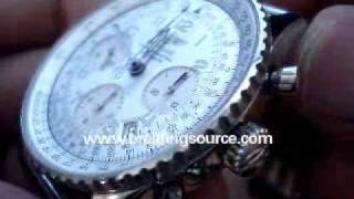 Breitling Navitimer Silver Dial Watch [upl. by Aicrag]