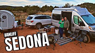 VAN LIFE in Sedona AZ  Day in the Life Vlog [upl. by Ayvid]