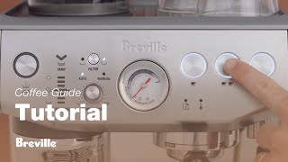 The Barista Express® Impress  Adjusting your espresso shot volume and temperature  Breville USA [upl. by Greabe]