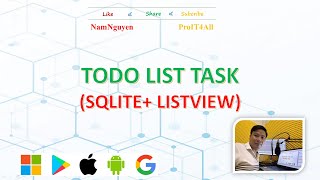 Android02 Todo List Task Sqlite vs Listview Lab1 P1 [upl. by Ojahtnamas]