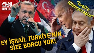 Cumhurbaşkanı Erdoğandan İsraile quotEy İsrail Batının Sana Borcu Çok Ama Türkiyenin Borcu yokquot [upl. by Huoh]