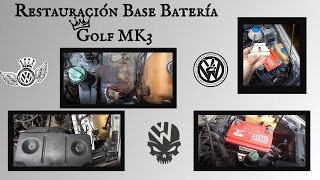 Golf MK3  Restauración Base Batería Golf GolfMK3 MK3 [upl. by Lezned]