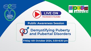 Public Awareness Session on Demystifying Puberty amp Pubertal Disorders [upl. by Ednew]