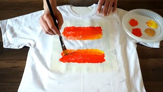 Stencil Painting Technique On Your Shirt [upl. by Erminia]