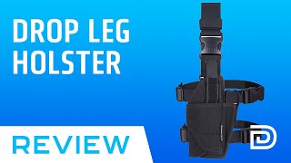 MGFLASHFORCE Drop Leg Holster Review  MOLLE Tactical Thigh Pistol Gun Holder [upl. by Phineas993]