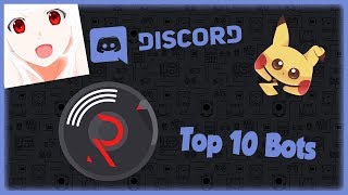 Top 10 Discord Bots That Can Help Grow Your Server • 2019 [upl. by Nnarefinnej948]