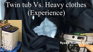 Twin tub Vs Heavy clothes Experience [upl. by Airamasor]