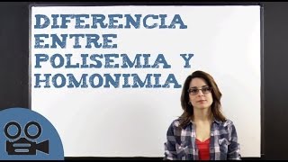 Diferencia entre polisemia y homonímia [upl. by Loughlin]