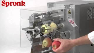 Spronk Bakkerijmachines Appelschilmachine [upl. by Ezmeralda]