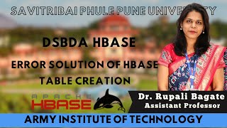 Error solution of Hbase table creation [upl. by Assilac460]