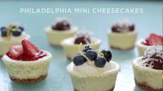 Mini Cheesecakes Recipe  PHILADELPHIA Cream Cheese [upl. by Llertram20]