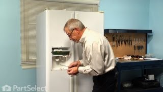 Refrigerator Repair Replacing the Water Dispenser Actuator Frigidaire Part  241682001 [upl. by Auginahs]