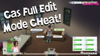 The Sims 4 on console CAS full edit mode CHEAT PS4 [upl. by Dutch]