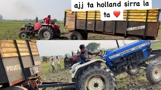 arjun 55 hp vs holland 50 hp  100 quintal weight  dhaliwalagricultureup31 [upl. by Atcliffe]