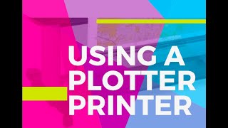 How to use a plotter printer Instructions for planning students [upl. by Aracaj]