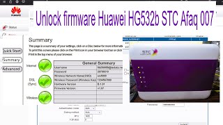 ECHOLIFE HG532B STC الاتصالات السعودية فك الراوتر 🌎وتشغيله على اى شركة [upl. by Amarillas9]