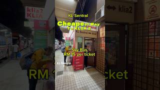 How to Get from KL Sentral to KLIA2 on a Budget  Cheapest Transportation Guide [upl. by Krock]