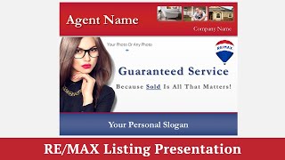 REMAX Listing Presentation Template for REMAX Agents [upl. by Ardnaiek]