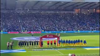 Scotland v Ukraine World Cup Qualifier  Flower of Scotland at Hampden Park [upl. by Hgielrac]