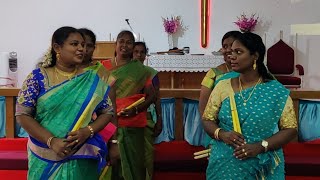 🛑 Womens special dance  Kolattam  28012024  Womens Sunday  METHODIST TAMIL CHURCH [upl. by Cohleen445]