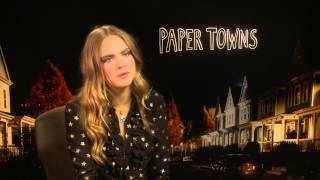 Paper Towns  Cara Delevingne Interview [upl. by Bubalo]