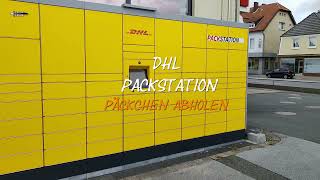 DHL PACKSTATION 2021  PÄCKCHEN ABHOLEN [upl. by Aisercal]