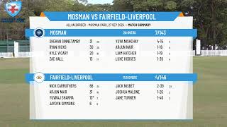 Mosman v FairfieldLiverpool [upl. by Stretch991]