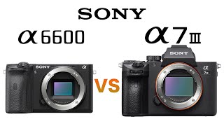 a6600とa7iiiで迷ったら、コレ！SONY a6600 VS a7iii 比較表 [upl. by Corinna]