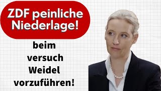 ZDF versucht Weidel vorzuführen – und erleidet dabei eine peinliche Niederlage [upl. by Bilat]