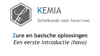 Zure en basische oplossingen Een eerste introductie havo [upl. by Massey]