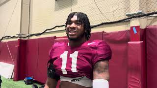 Alabama LB Jihaad Campbell Interview  Oklahoma Game Week [upl. by Rask]