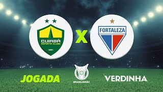 CUIABÁ 5 X 0 FORTALEZA AO VIVO CAMPEONATO BRASILEIRO  16062024 [upl. by Rosalee]