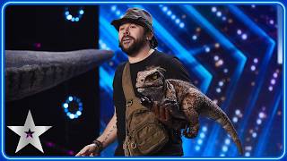 Ranger performs Gangnam Style with DINOSAUR pals  Unforgettable Audition  Britain’s Got Talent [upl. by Ecaroh620]