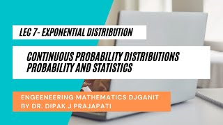 Lec7Exponential DistributionExamples [upl. by Sara]