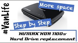 Humax HDR1100S Hard Drive Replacement  increase recording capacity [upl. by Adalard230]